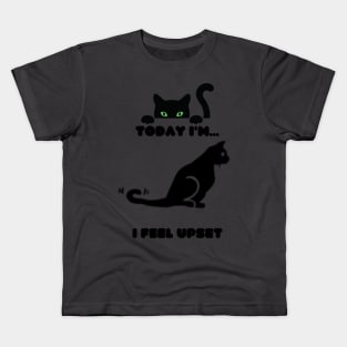 Cat feel Upset Kids T-Shirt